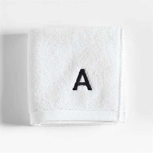 Tuxedo Organic Cotton White Washcloth