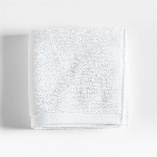 Tuxedo Organic Cotton White Washcloth