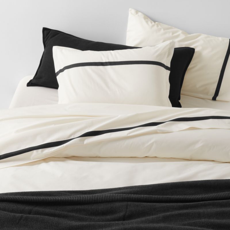 Indulgence Black Quilted Duvet Cover Sham Set