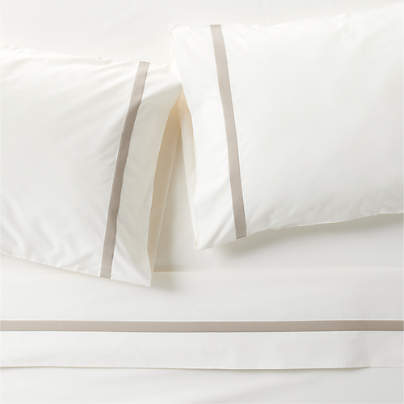 Bed Sheet Set, Percale, Natural Cotton