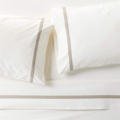 Bed Sheet Set, Percale, Natural Cotton