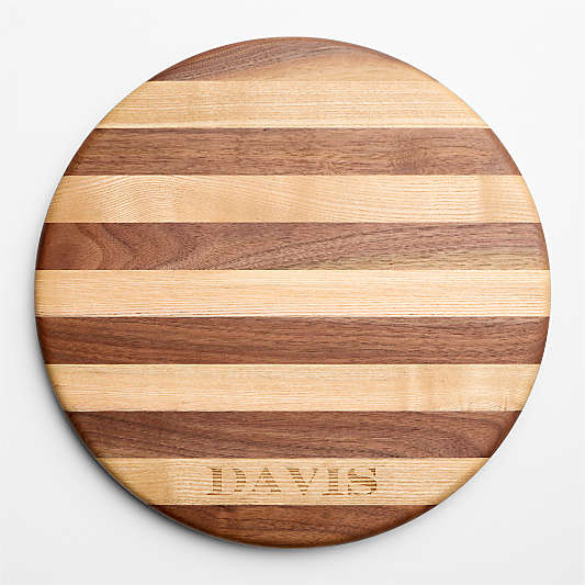 Tavola 14" Striped Wooden Serving Board