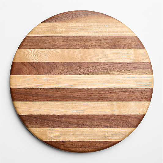 Tavola 14" Striped Wooden Serving Board