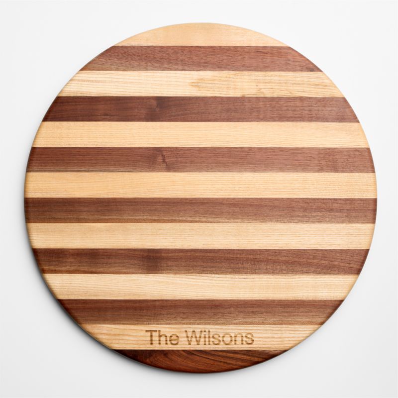 Tavola 18" Striped Wooden Serving Board - image 1 of 3