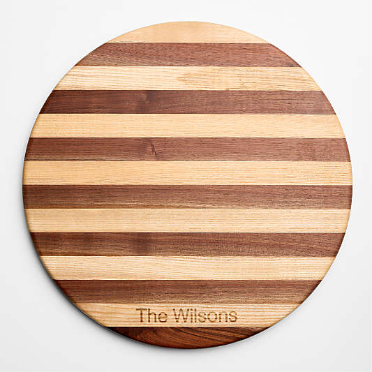 Tavola 18" Striped Wooden Serving Board