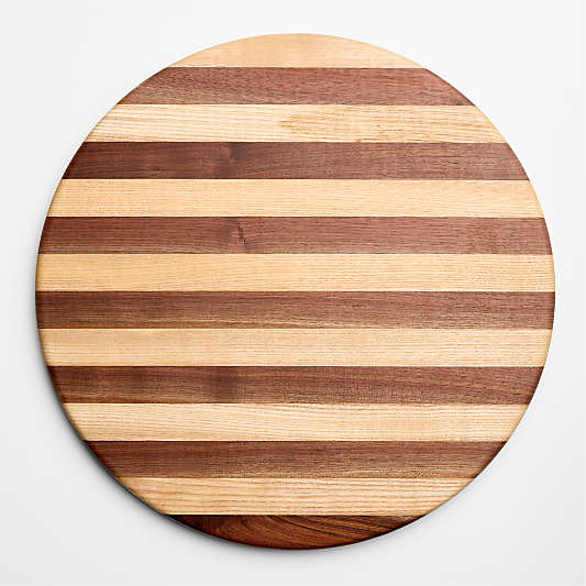 Tavola 18" Striped Wooden Serving Board