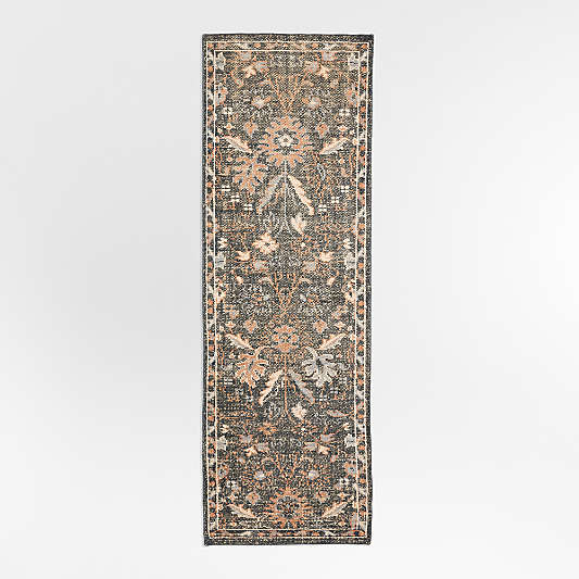 Tavira Performance Traditional Handknotted Blue Runner Rug 2'10"x9'