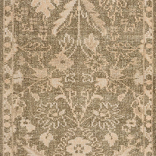 Tavira Performance Traditional Handknotted Green Runner Rug 2'10"x9'