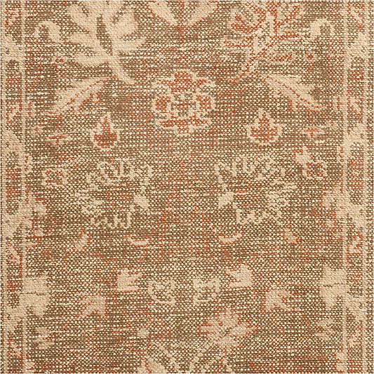 Tavira Performance Traditional Handknotted Rust Red Runner Rug 2'10"x9'