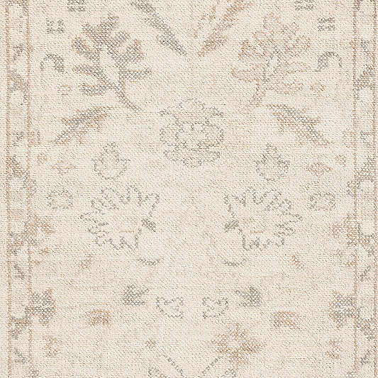 Tavira Performance Traditional Handknotted Ivory Runner Rug 2'10"x9'