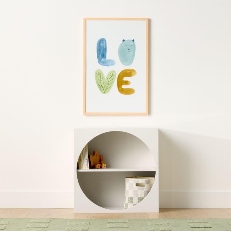 Twiggy 30" Modular Glossy Ivory Kids Bookcase - image 2 of 9