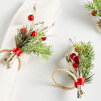 Holiday Twig Berry Napkin Ring