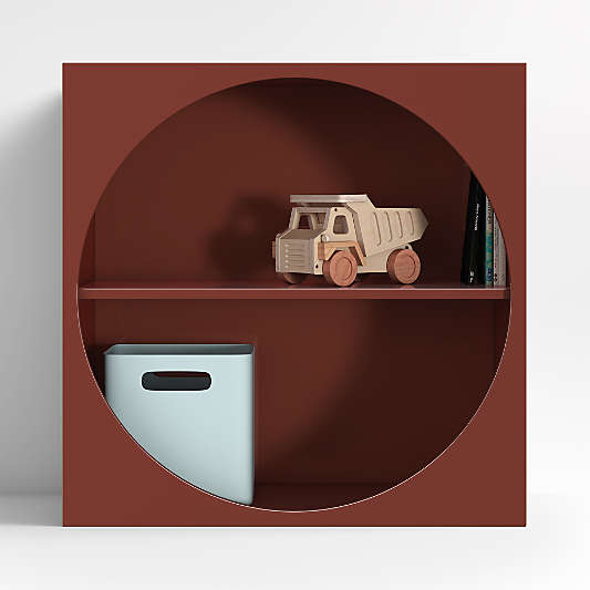 Twiggy 30" Modular Glossy Deep Red Kids Bookcase
