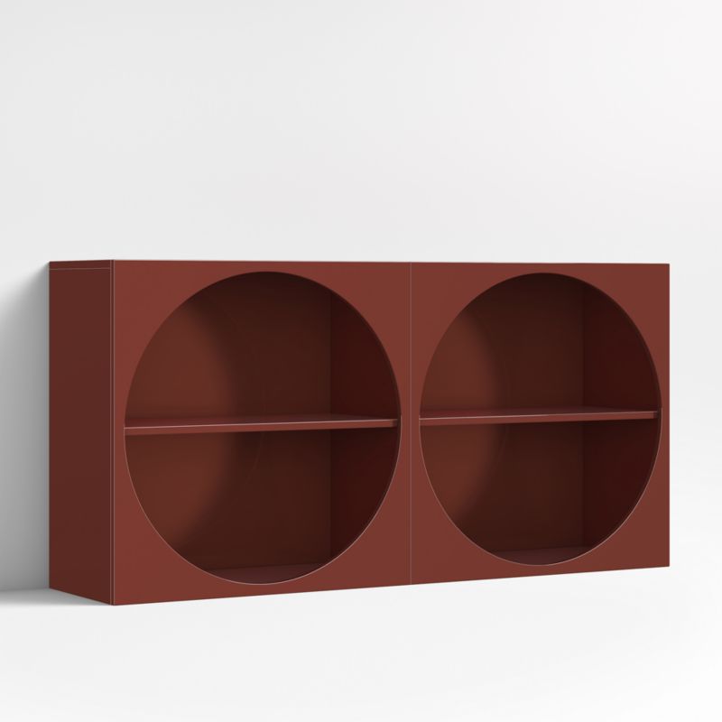 Twiggy Modular Glossy Deep Red Kids Open Bookcases, Set of 2 - image 6 of 9