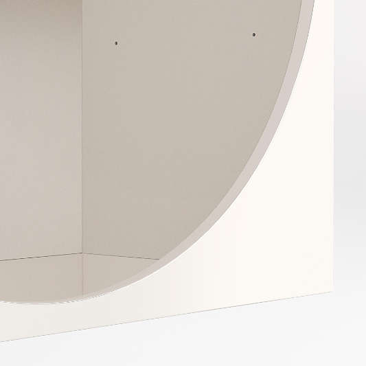 Twiggy 30" Modular Glossy Ivory Kids Open Bookcases, Set of 2