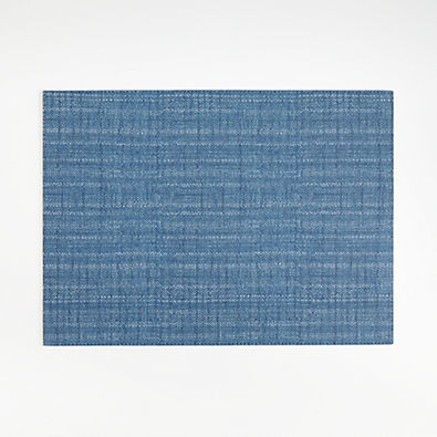 View Rectangular Blue Twill Reversible Placemat details