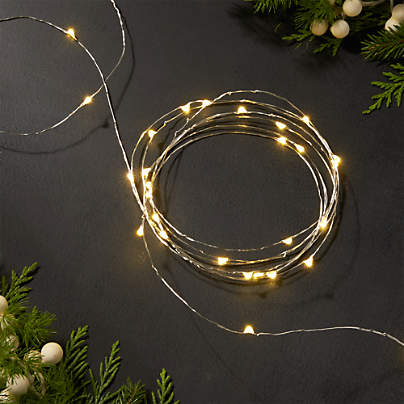 Twinkle Silver 10' Outdoor String Lights