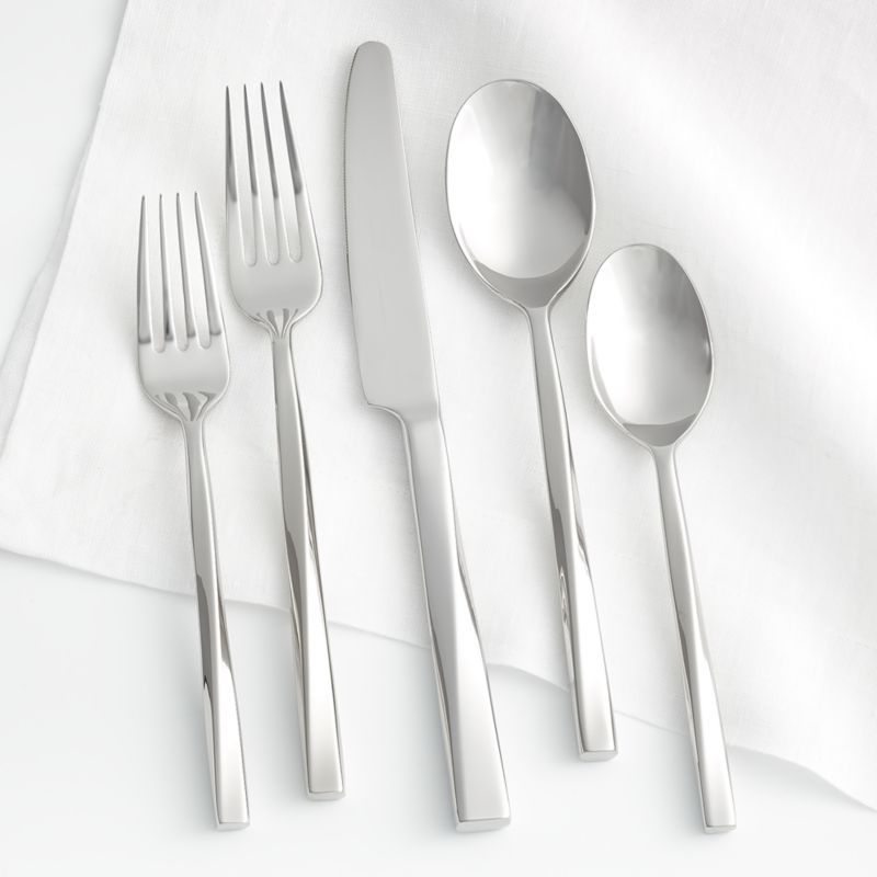 Twist 5Piece Flatware Place Setting + Reviews Crate & Barrel