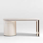 Pilsen Graphite L-Shaped Desk with Glass Top