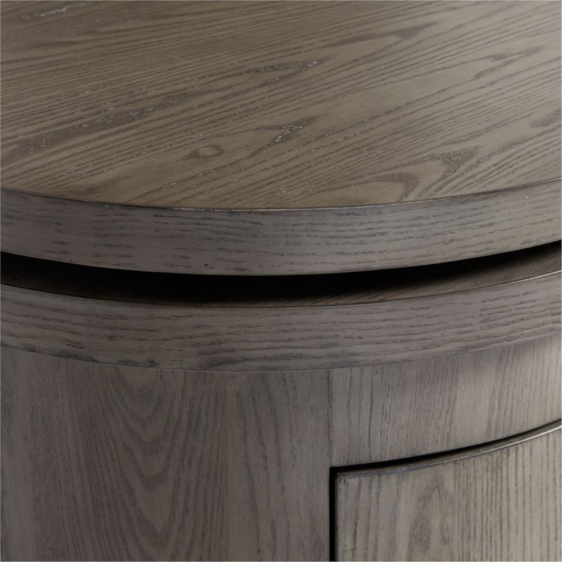 Twist Grey Ash Rotating Large Desk with Storage - image 10 of 9