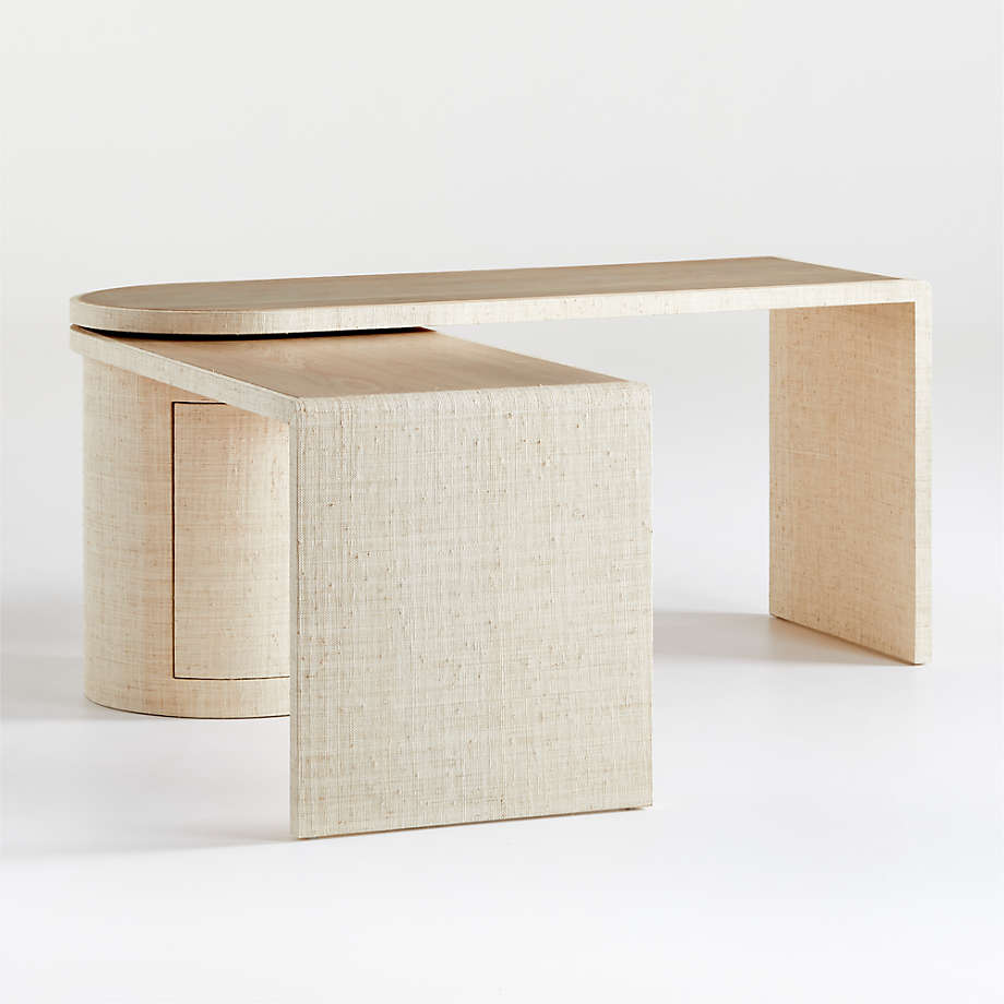 l shaped desk crate and barrel