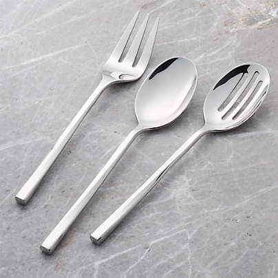 Boulder 3-Piece Serving Set + Reviews | Crate & Barrel