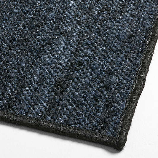 Textural Woven Performance Black Indoor/Outdoor Doormat