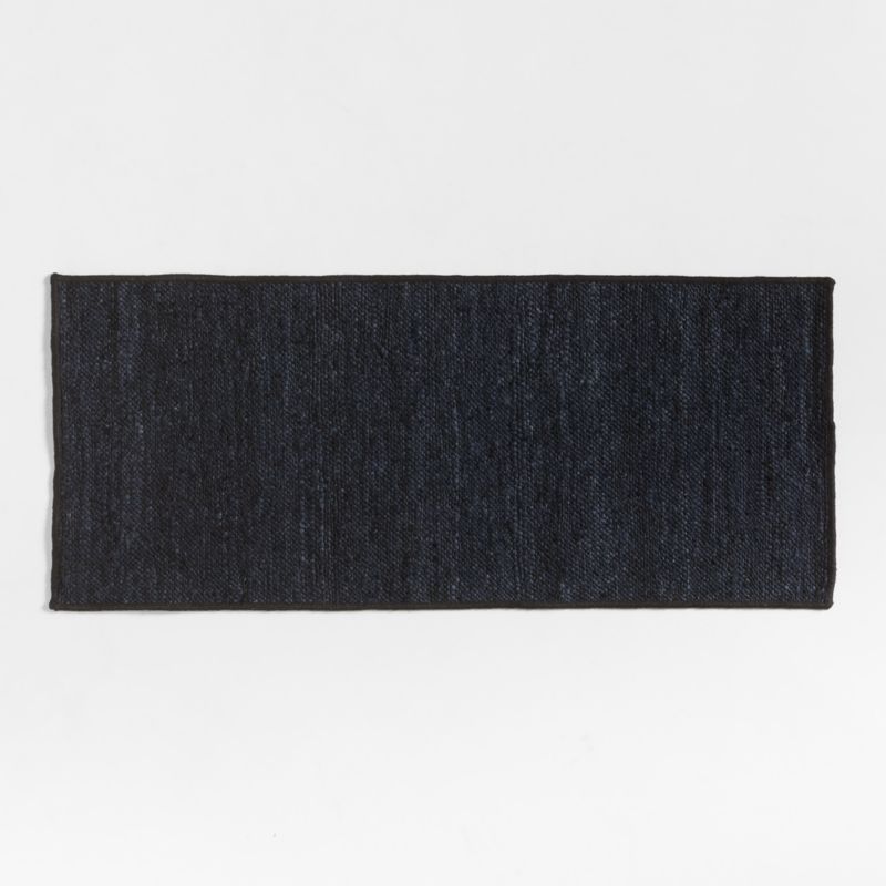 Textural Woven Performance Black Indoor/Outdoor Doormat 24"x57" - image 0 of 4