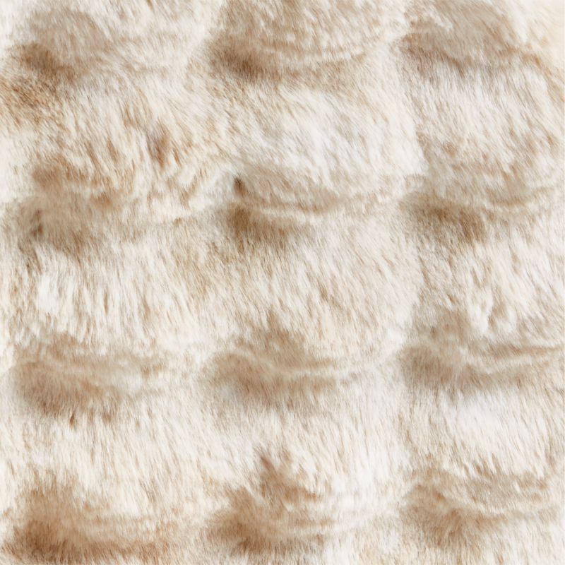 Large Arctic Ivory Plush Textured Faux Fur Kids Lounge Nod Chair Cover - image 2 of 3