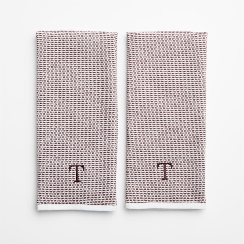 Textured Terry Bittersweet Chocolate Organic Cotton Dish Towel, Set of 2 - image 1 of 4