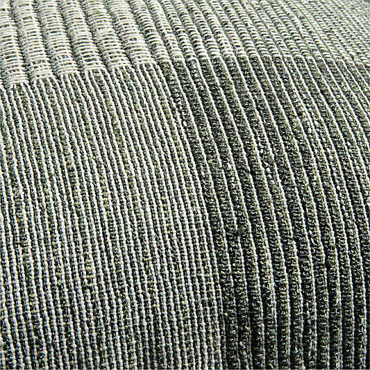 Textured Woven Stripes 20"x20" Juniper Green Indoor/Outdoor Throw Pillow