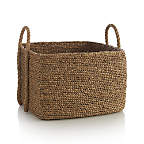 Tyler Square Basket With Rope Handle Low + Reviews | Crate & Barrel Canada