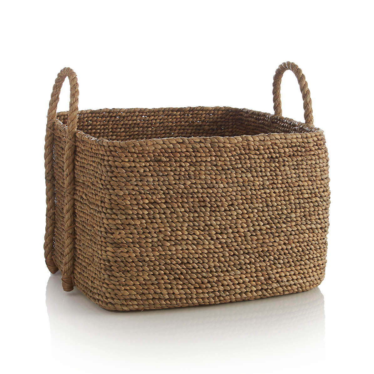 Rope basket for blankets hot sale