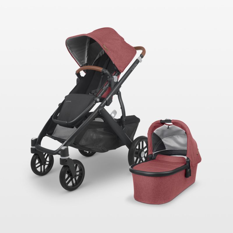 UPPAbaby ® Vista V2 Lucy Rose Mélange Foldable Convertible Baby Stroller - image 0 of 11