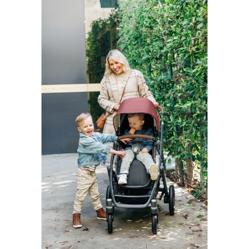 UPPAbaby ® Vista V2 Lucy Rose Mélange Foldable Convertible Baby Stroller - image 1 of 11