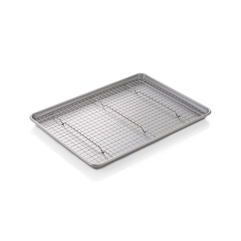 USA Half Cookie Sheet with Cooling Rack + Reviews | Crate & Barrel