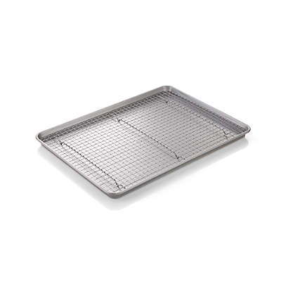 Baking pan best sale with cooling rack