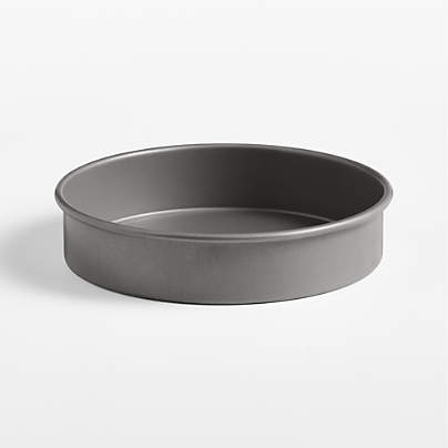 Crate & Barrel Pro 9-inch Round Cake Pan with Silicone Non-Stick Coating, Made by USA Pan