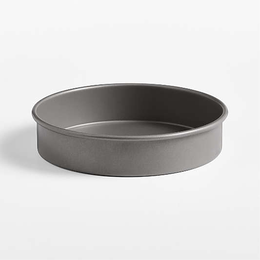 Crate & Barrel Pro 9-inch Round Cake Pan with Silicone Non-Stick Coating, Made by USA Pan