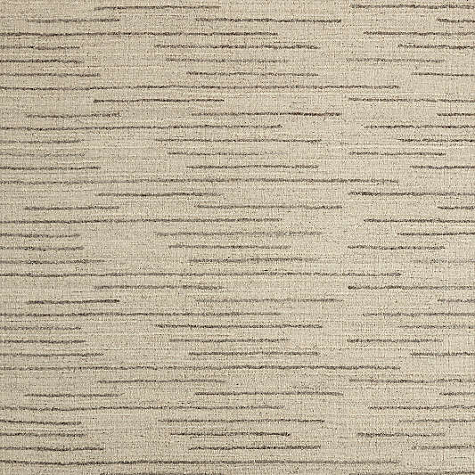 Udaipur Textured Wool Handwoven Stone Grey Area Rug 10'x14'