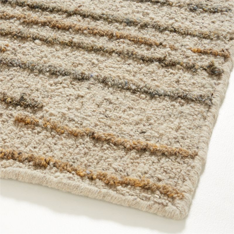 Udaipur Textured Wool Handwoven Taupe Area Rug 10'x14' - image 5 of 6