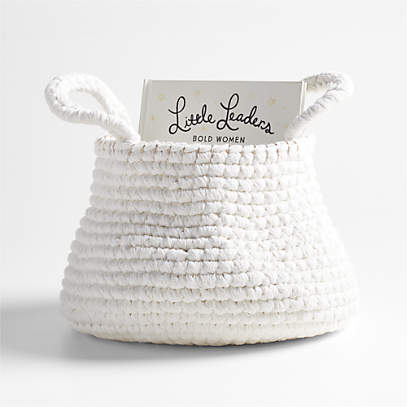 Knitted rope deals basket