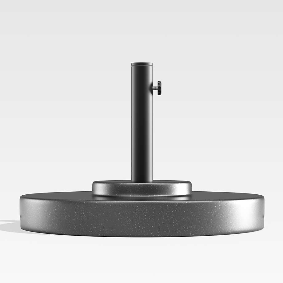 Large Charcoal Outdoor Patio Umbrella Stand with Wheels + Reviews | Crate & Barrel