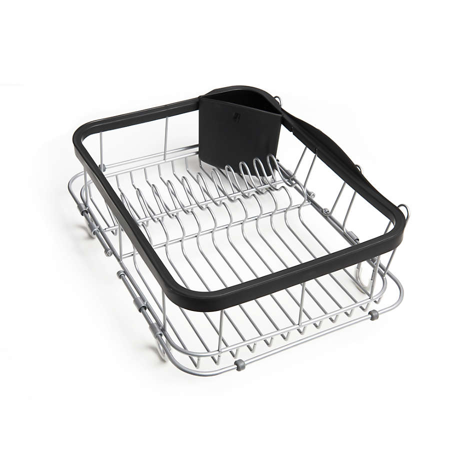 Umbra Sinkin Black Multi-Use Dish Rack + Reviews | Crate & Barrel
