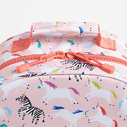 Large Kids Zebra Unicorn Personalized Backpack for School +