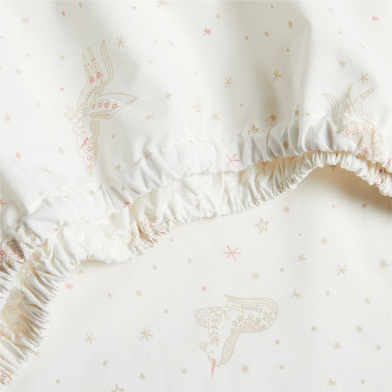 Unicorn Dreams Organic Cotton Baby Crib Fitted Sheet