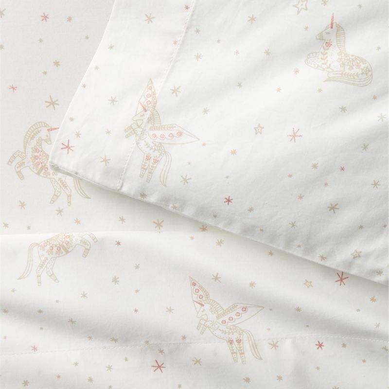 Unicorn Dreams Organic Cotton Toddler Sheet Set