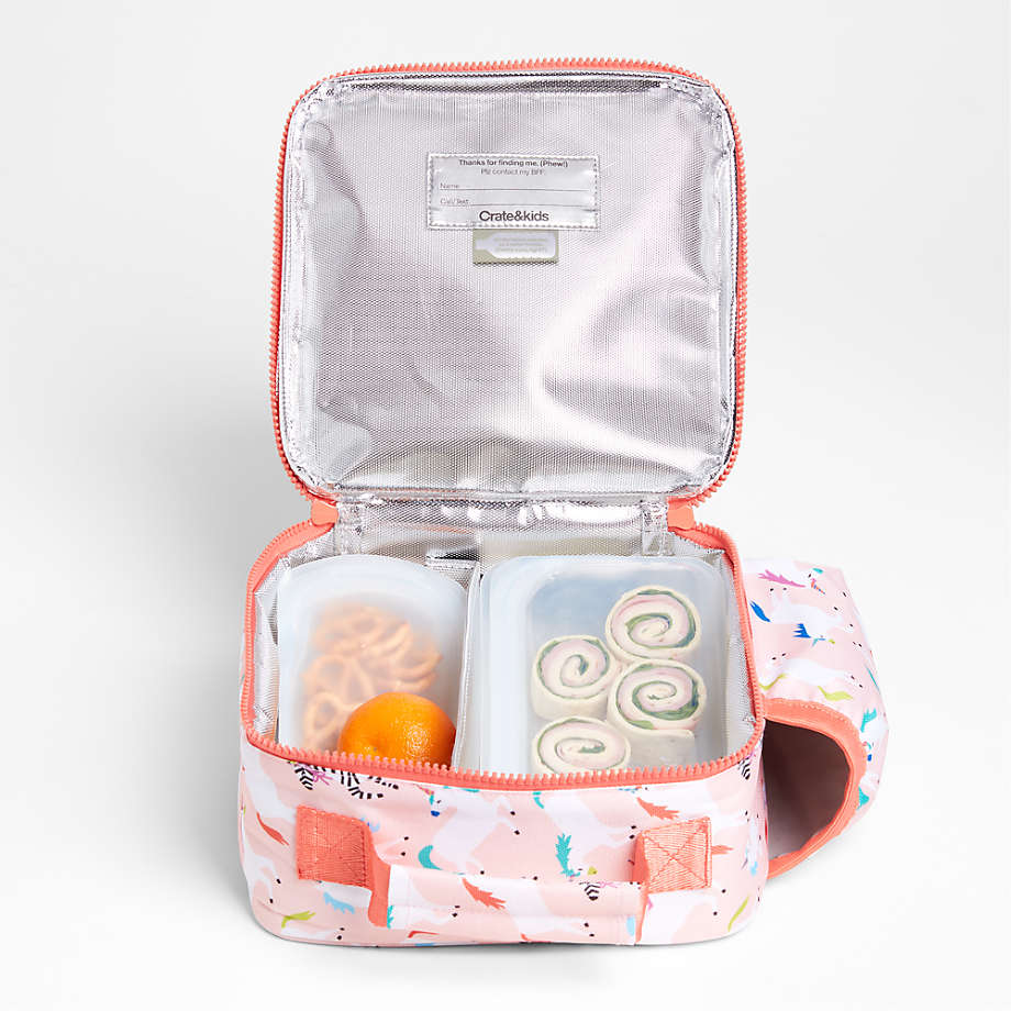 Flower Garden Soft Insulated Kids Personalized Thermal Lunch Box + Reviews