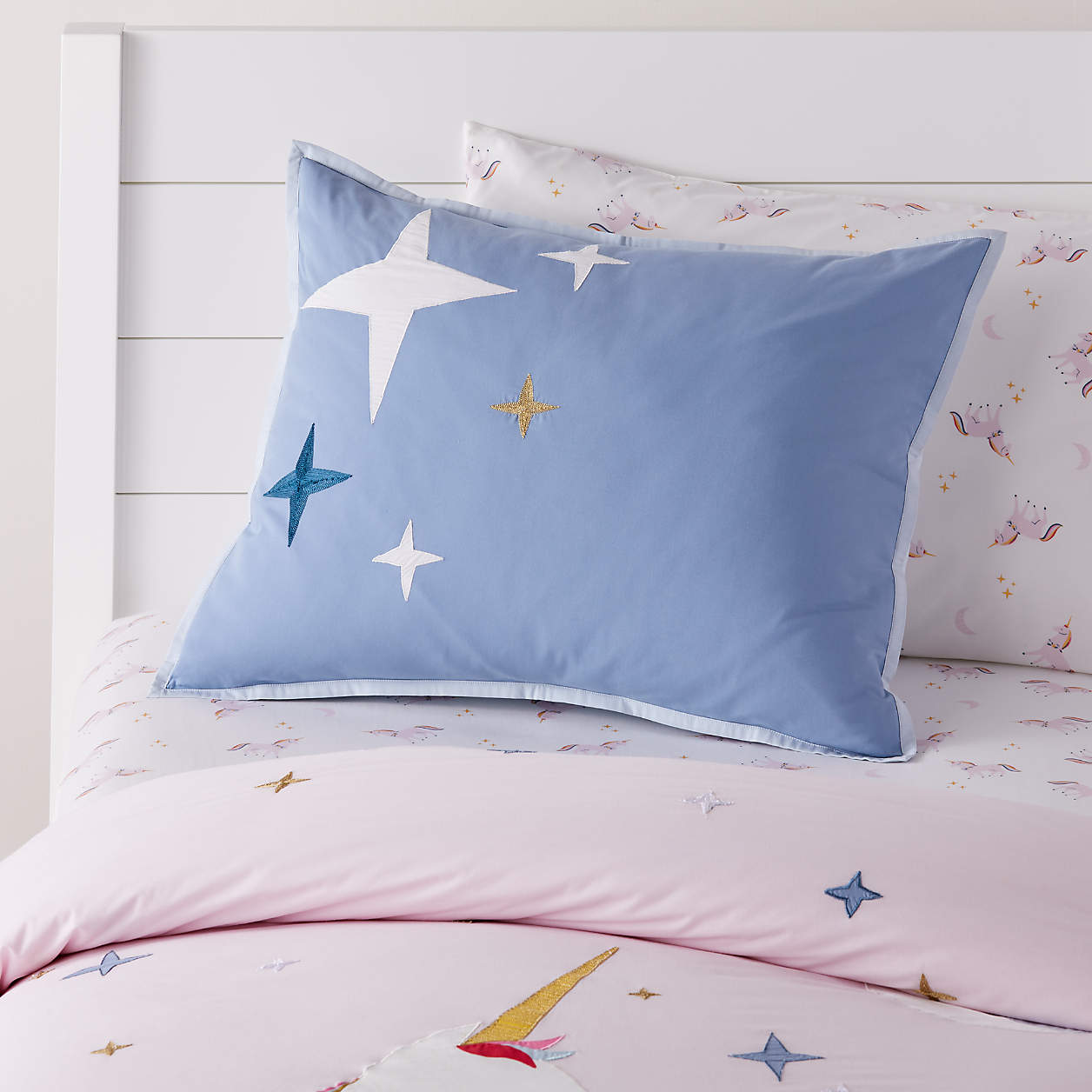 Unicorn Kids Pillow Sham + Reviews Crate & Kids