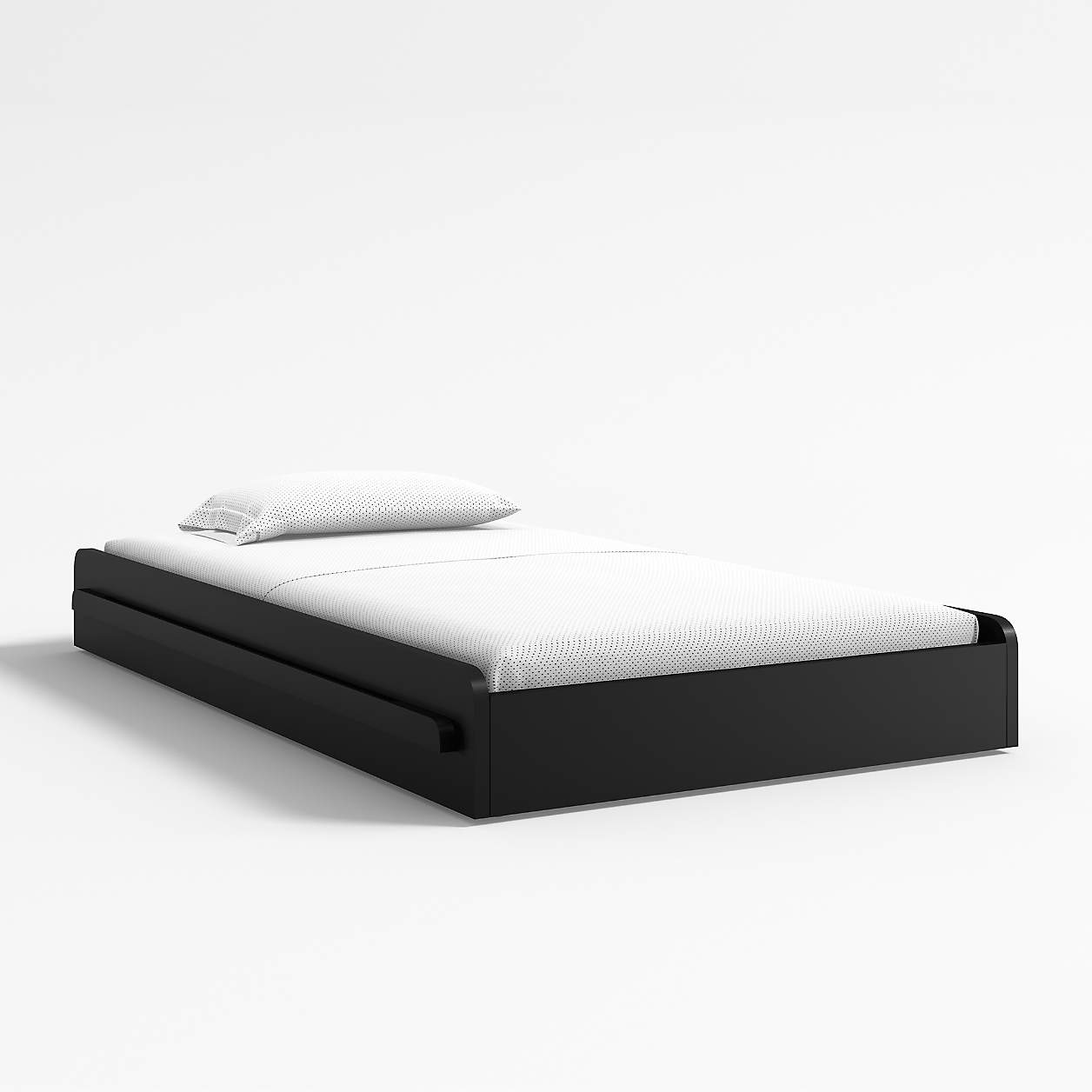 Black Twin Kids Trundle Bed Frame + Reviews Crate & Kids Canada